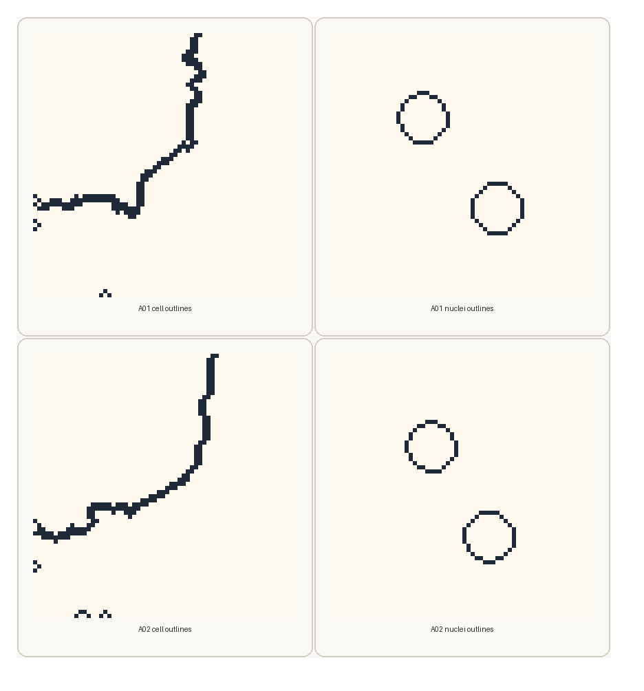 Segmentation outline outputs